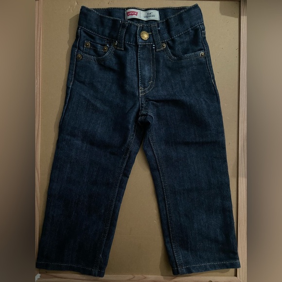 Levi's boy size 2T Midnight Blue Straight Jeans - Picture 1 of 5